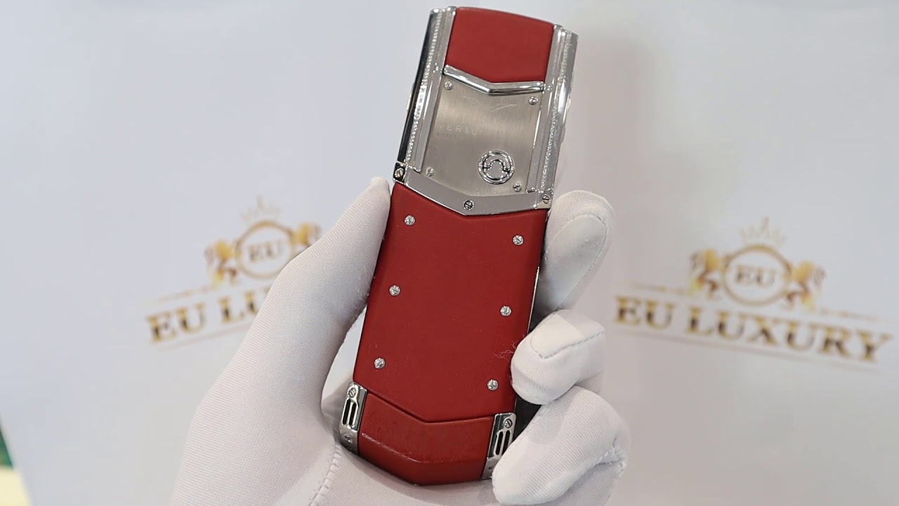  Vertu New Signature S Red Calf  quyến rũ và quyền lực với da bê màu đỏ