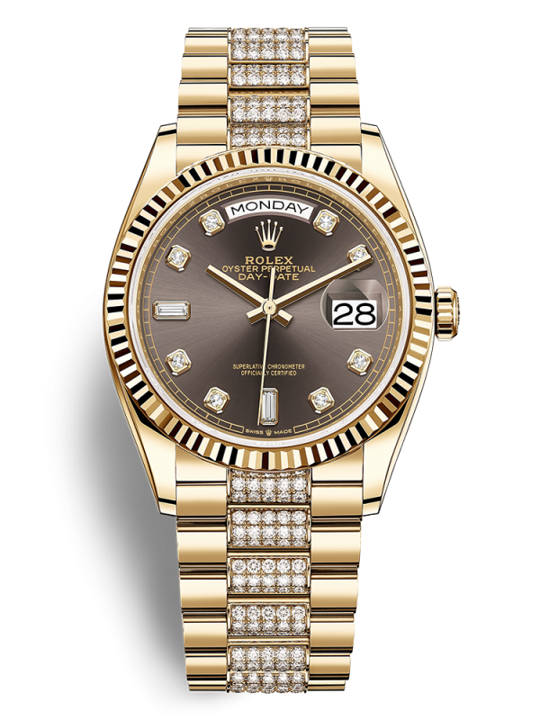 Rolex Oyster Perpetual Day-Date 36mm 128238-006 dây đeo President