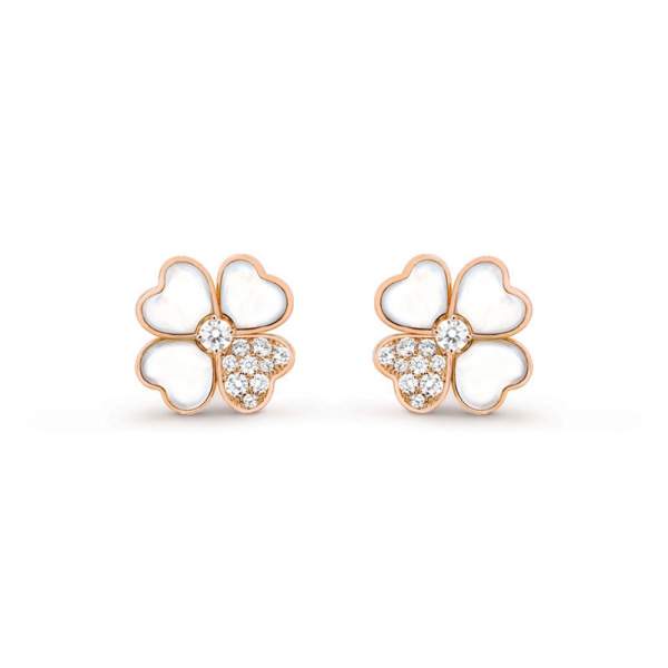 Bông tai Vancleef & Arpels Flora khảm trai