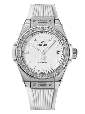 Phiên bản 465.SE.2010.RW.1204 mặt màu trắng vỏ bằng thép không gỉ dây da cá sấu màu trắng