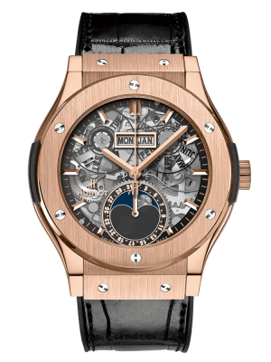 Phiên bản Vàng Satin với 6 ốc vít hình chữ H dây da cá sấu