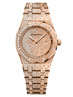 Phiên bản bằng vàng hồng 18 cara với 429 viên kim cương dây đeo vàng đính kim cương